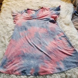 White Birch Tie dye dress